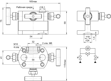 Клапанный блок «БКН3» без КМЧ