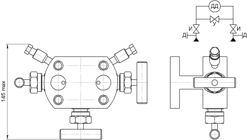 Клапанный блок «БКН3-4-00» без КМЧ