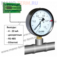 АДМ-100 Стрелочный манометр с аналоговым и цифровым выходами
